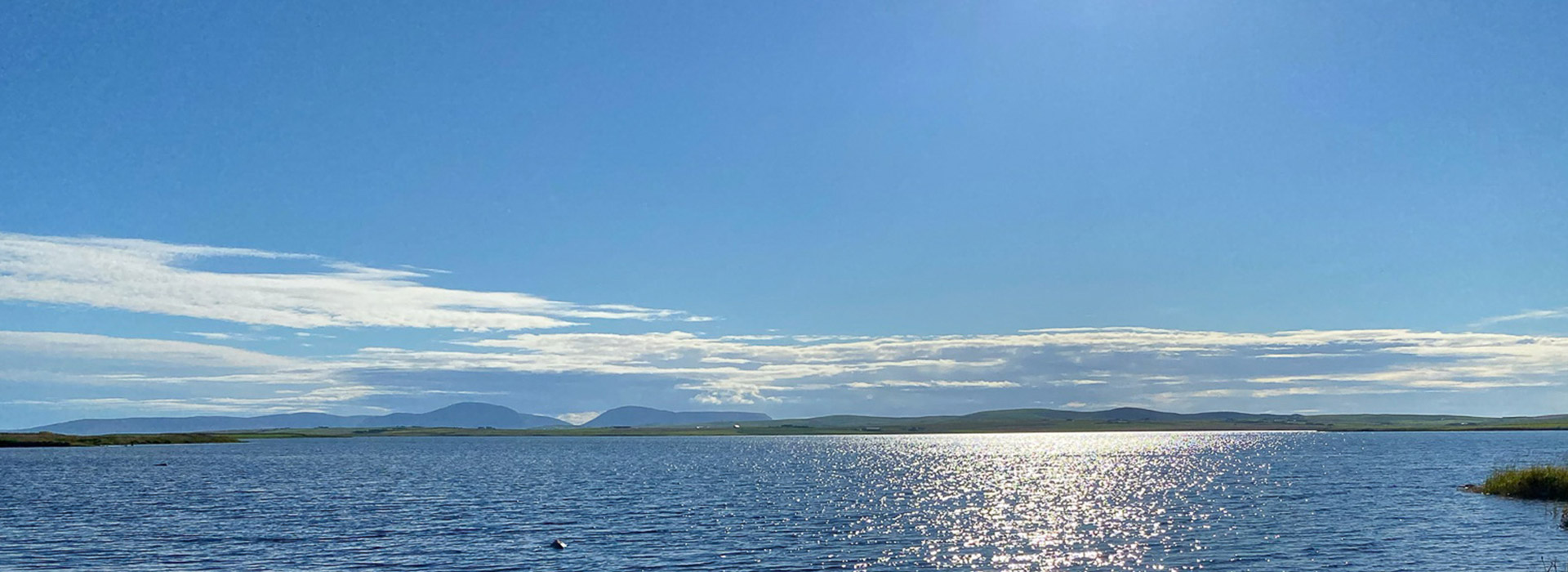 Harry Loch with Hoy Hills in background